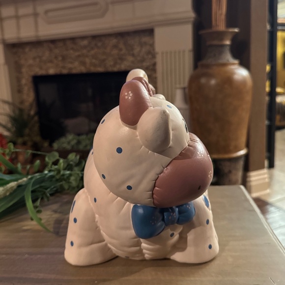 Rare Vintage Collectible Cow Cookie Jar. 10 x 10 x 8 Inches. Tiny Chip On Lid - Picture 5 of 10